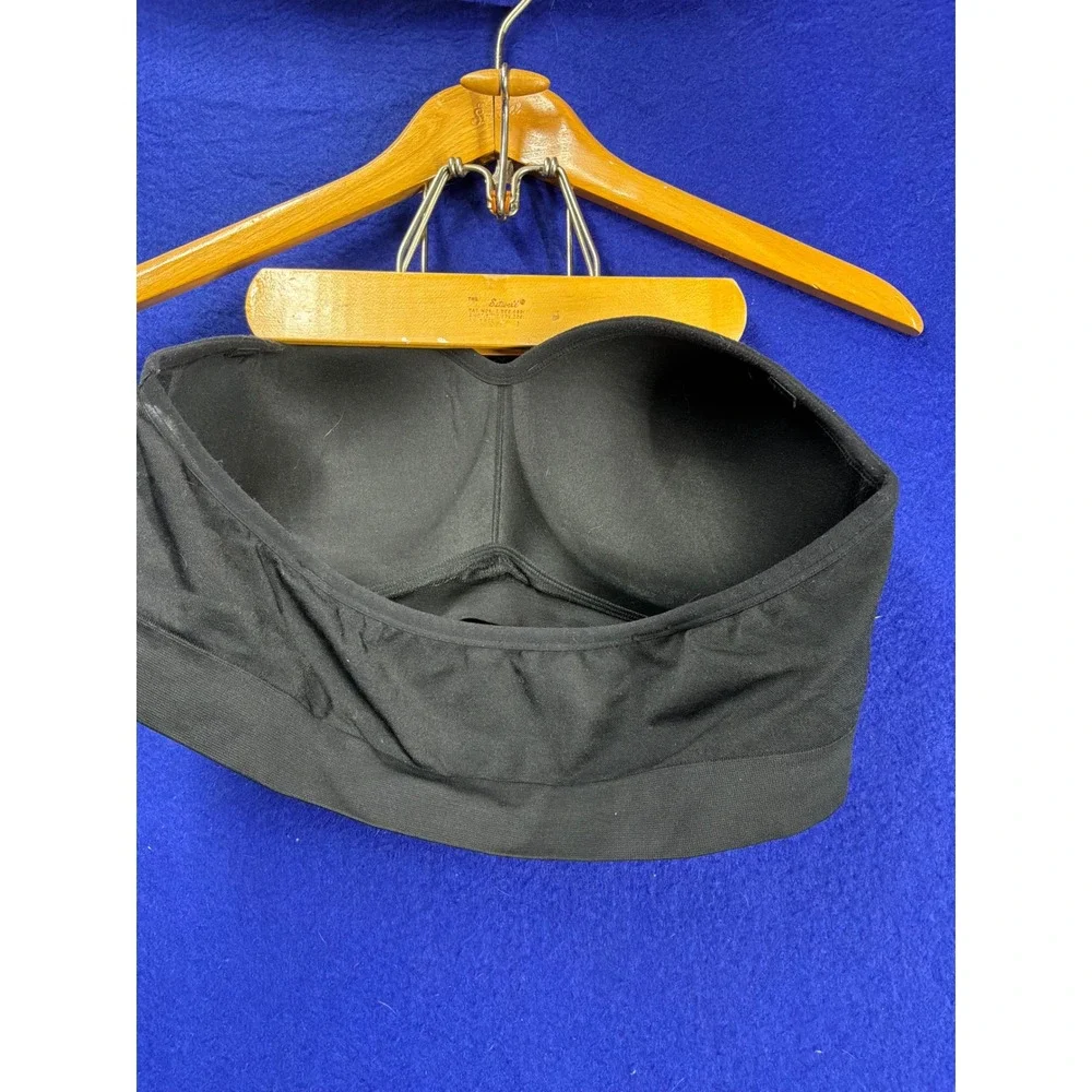 Minimalist Womens No Boundaries Strapless Bandeau Bra XXL Black